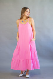 Hazen Dress Hot Pink