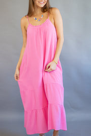 Hazen Dress Hot Pink