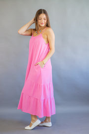 Hazen Dress Hot Pink