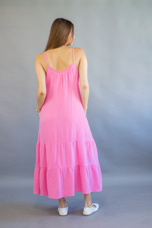 Hazen Dress Hot Pink