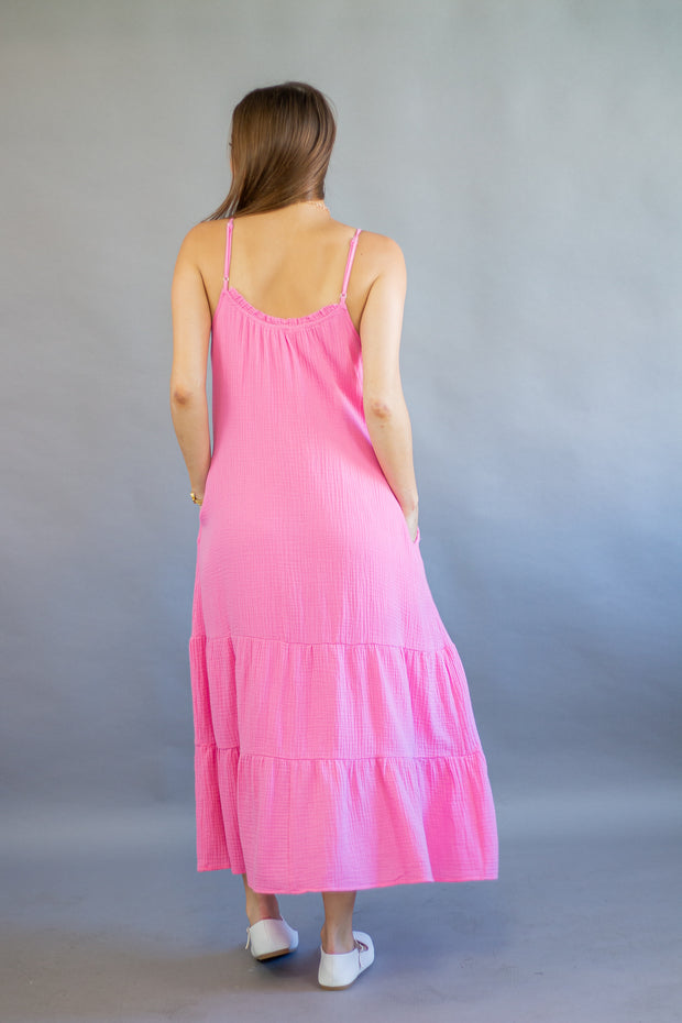 Hazen Dress Hot Pink