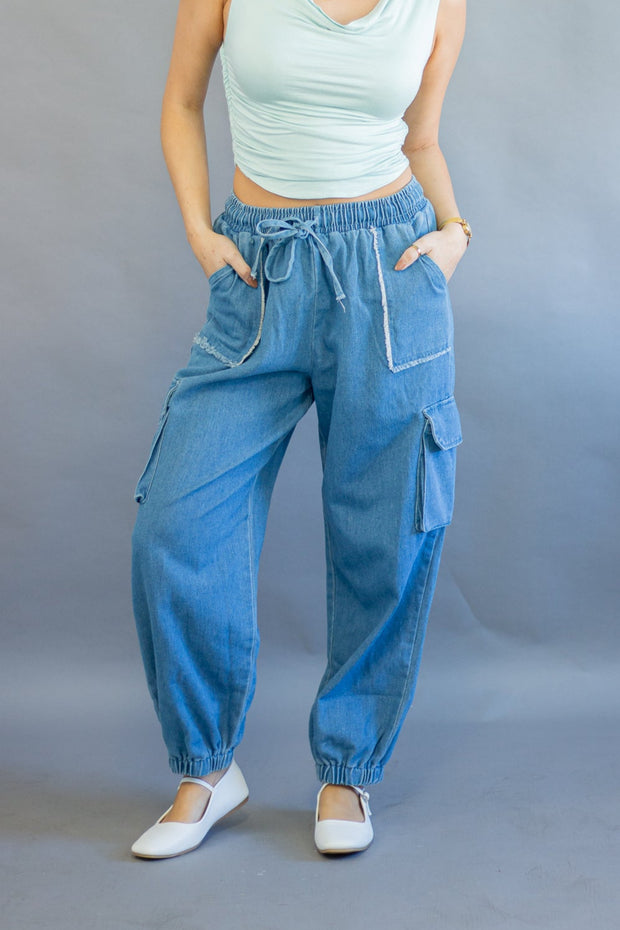 Ellie Denim Joggers