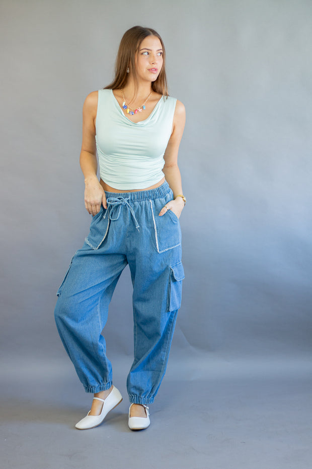 Ellie Denim Joggers