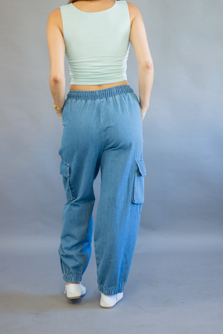 Ellie Denim Joggers