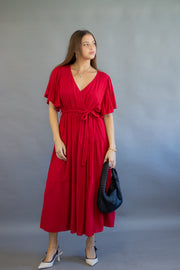 Esther Tie Front Maxi Dress