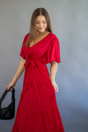 Esther Tie Front Maxi Dress