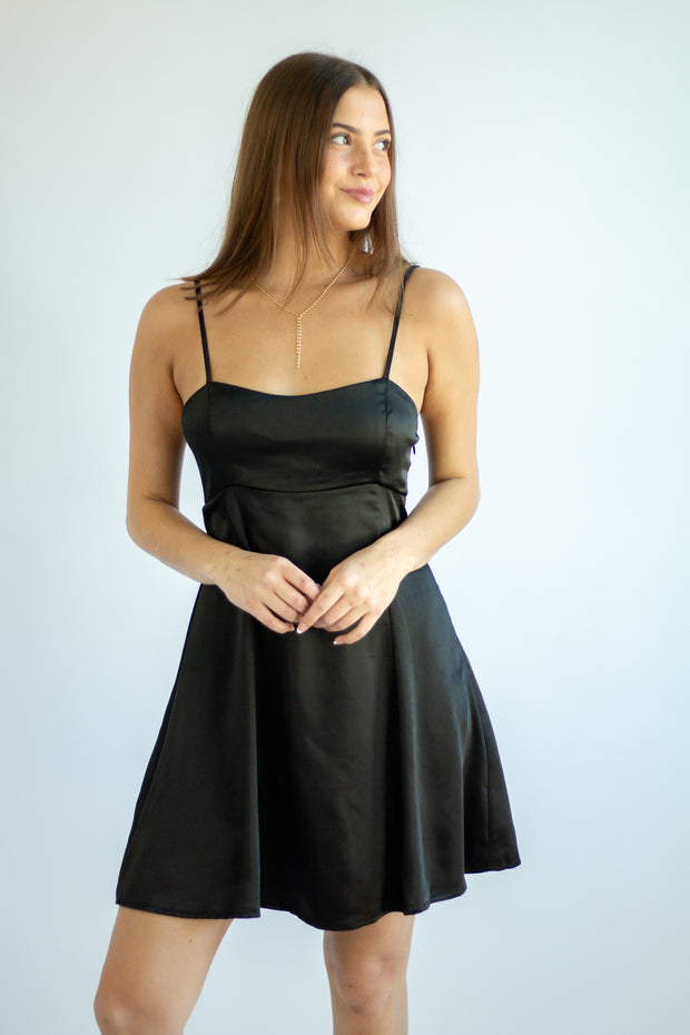 Aria Satin Mini Dress