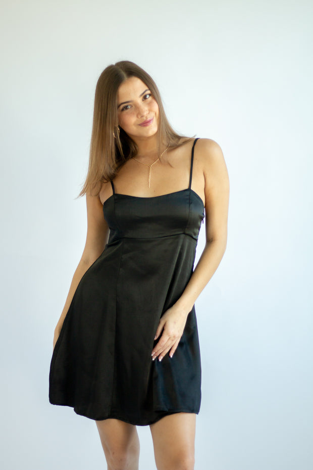 Aria Satin Mini Dress
