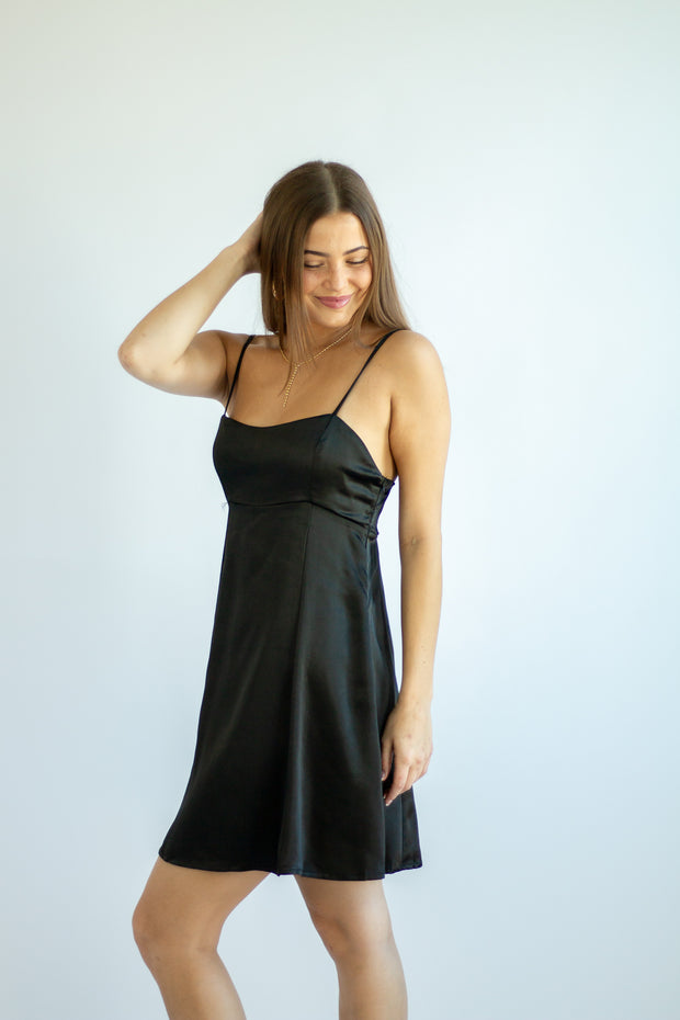 Aria Satin Mini Dress