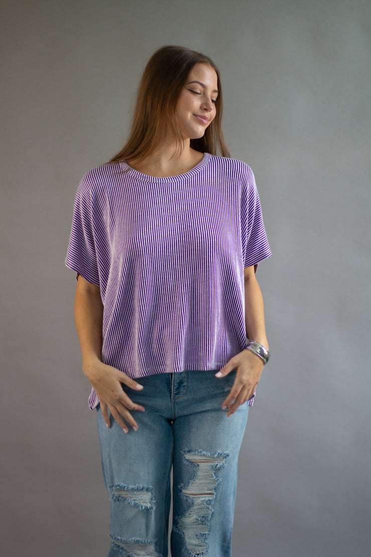Finley Ribbed Oversized Top
