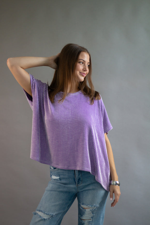 Finley Ribbed Oversized Top