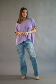 Finley Ribbed Oversized Top
