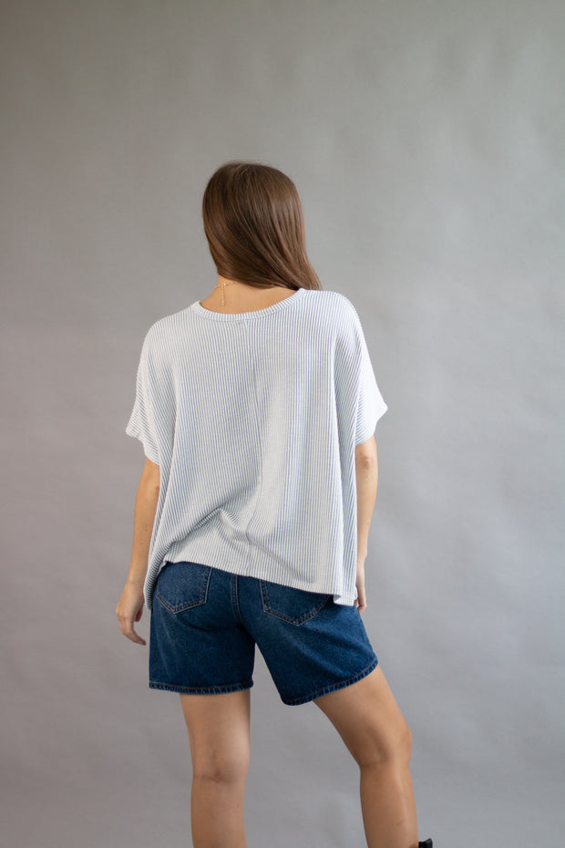 Finley Ribbed Oversized Top