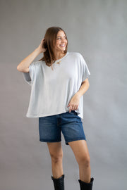 Finley Ribbed Oversized Top