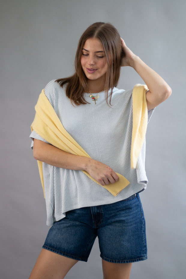 Finley Ribbed Oversized Top