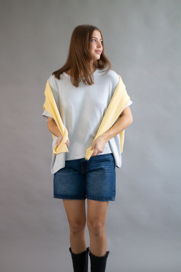 Finley Ribbed Oversized Top