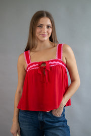 Wavy Trim Tank Top