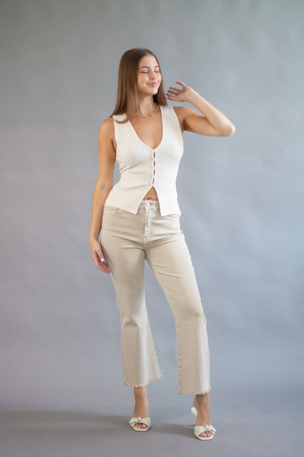Pointelle Sweater Tank
