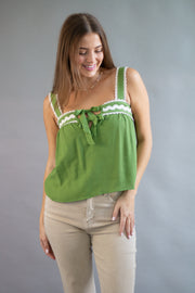 Wavy Trim Tank Top
