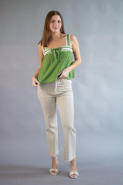 Wavy Trim Tank Top