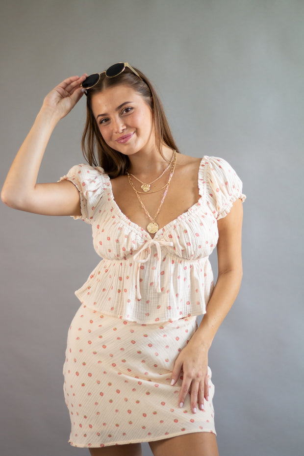 Strawberry Picking Skirt