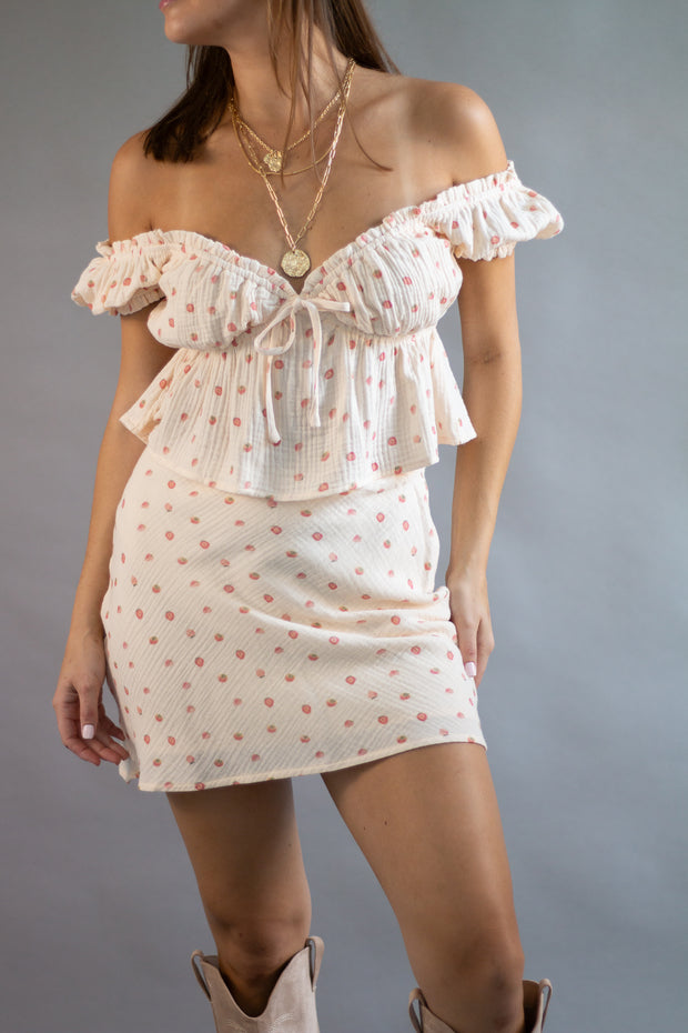 Strawberry Picking Skirt