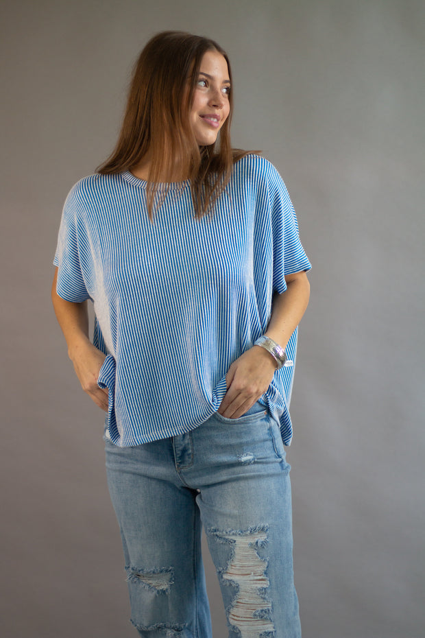Finley Ribbed Oversized Top