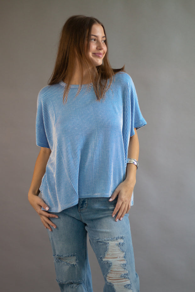 Finley Ribbed Oversized Top