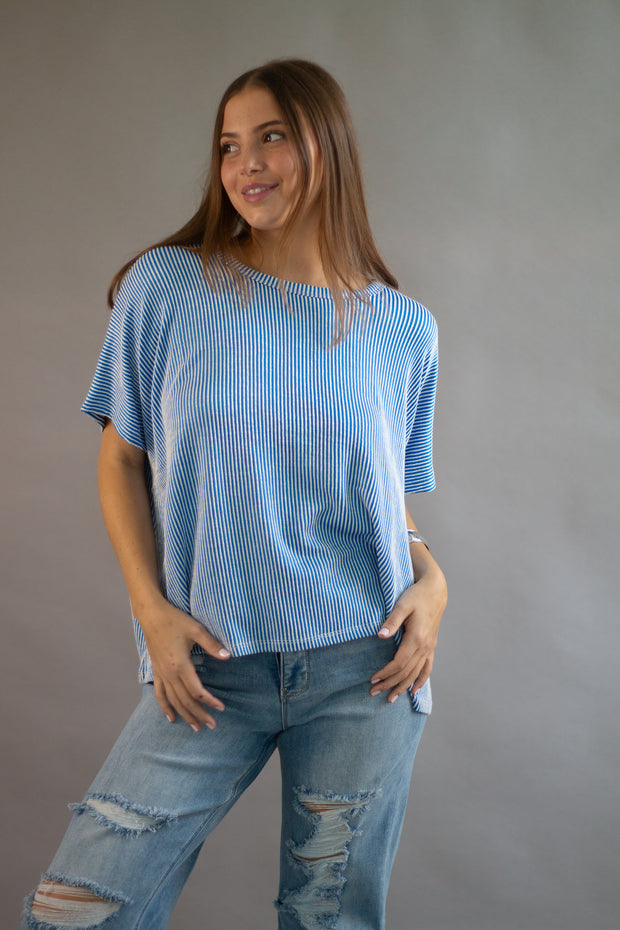 Finley Ribbed Oversized Top