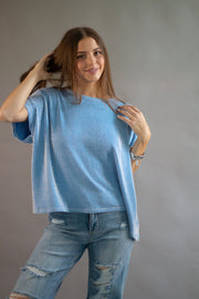 Finley Ribbed Oversized Top