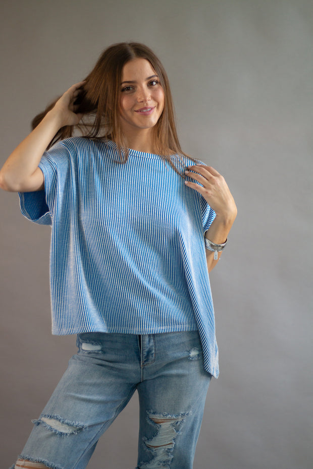Finley Ribbed Oversized Top