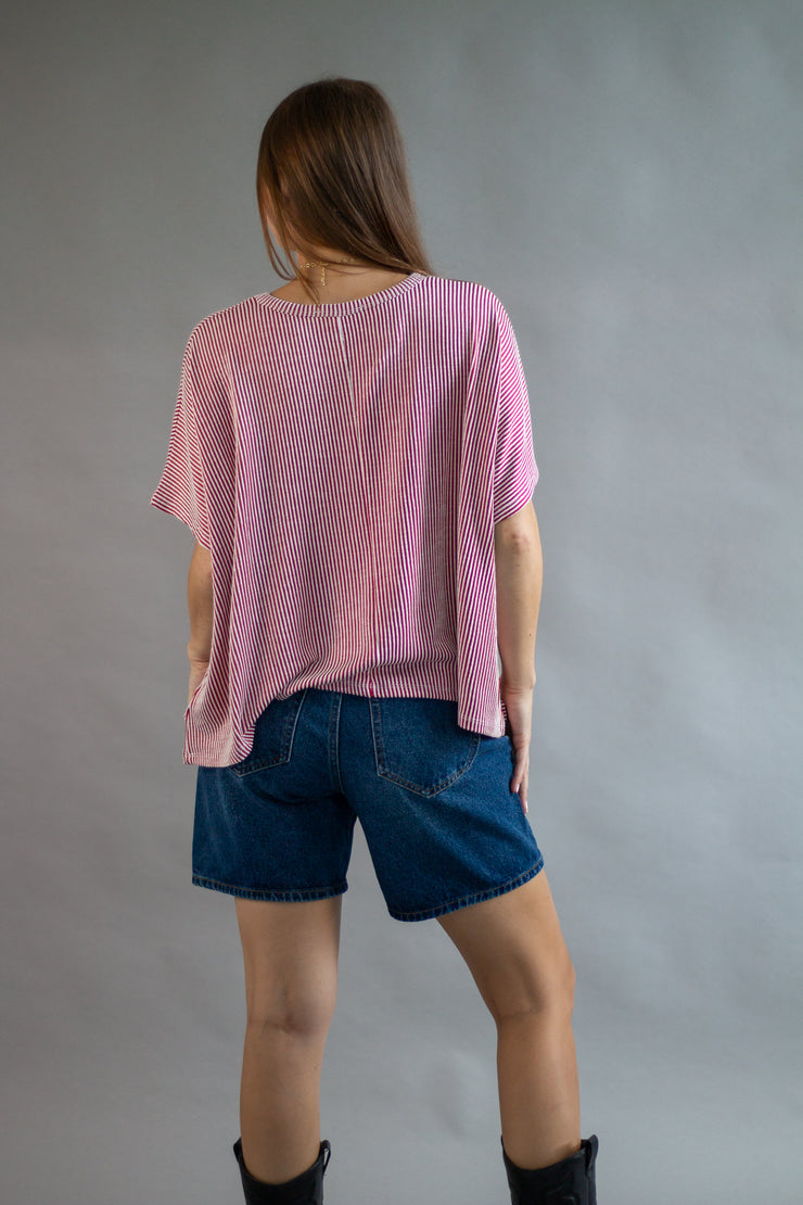 Finley Ribbed Oversized Top