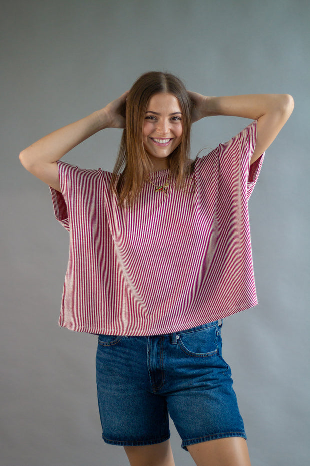 Finley Ribbed Oversized Top