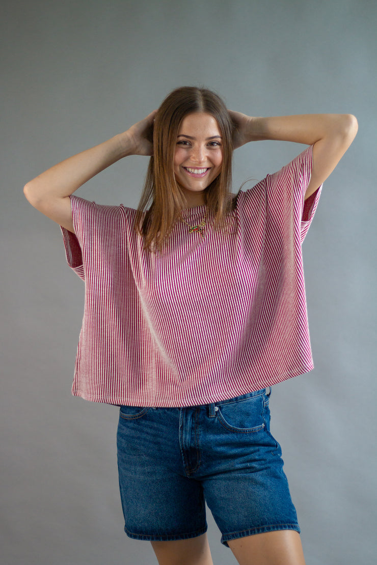 Finley Ribbed Oversized Top