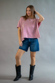 Finley Ribbed Oversized Top