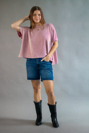 Finley Ribbed Oversized Top