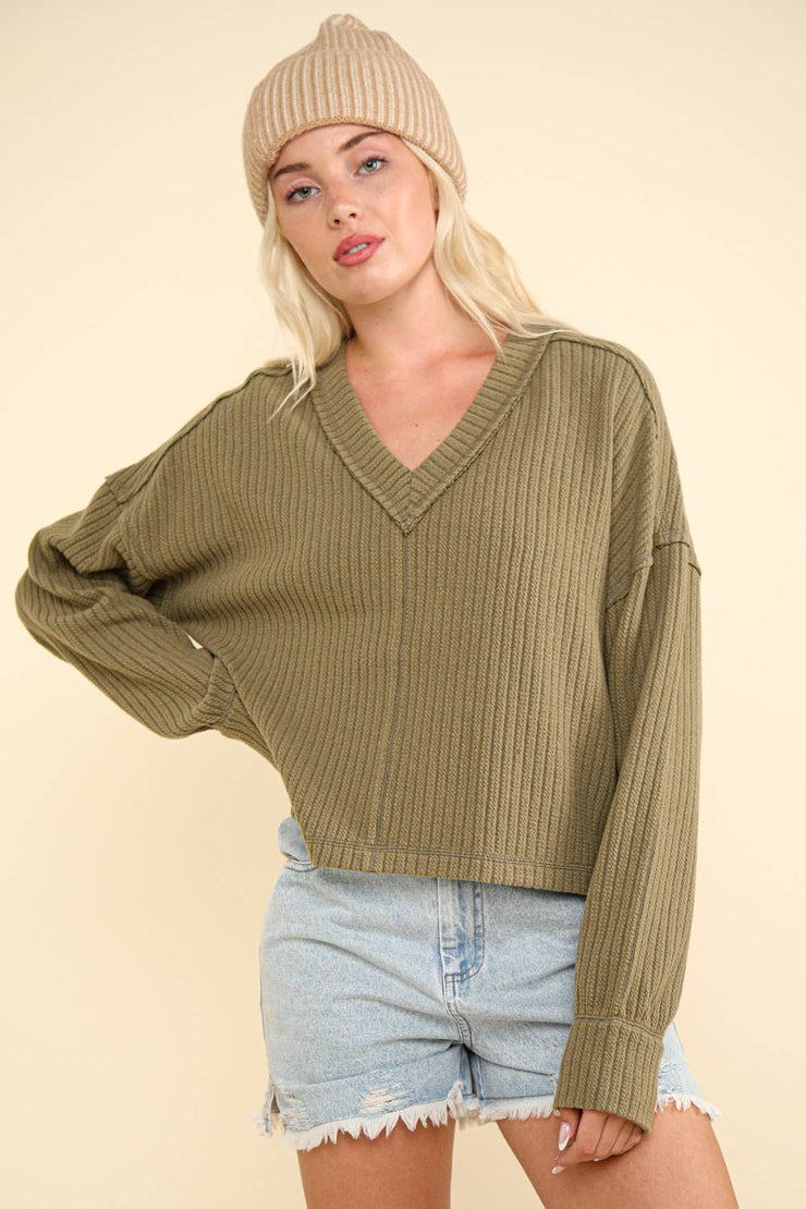 Fresh Start V-Neck Sweater