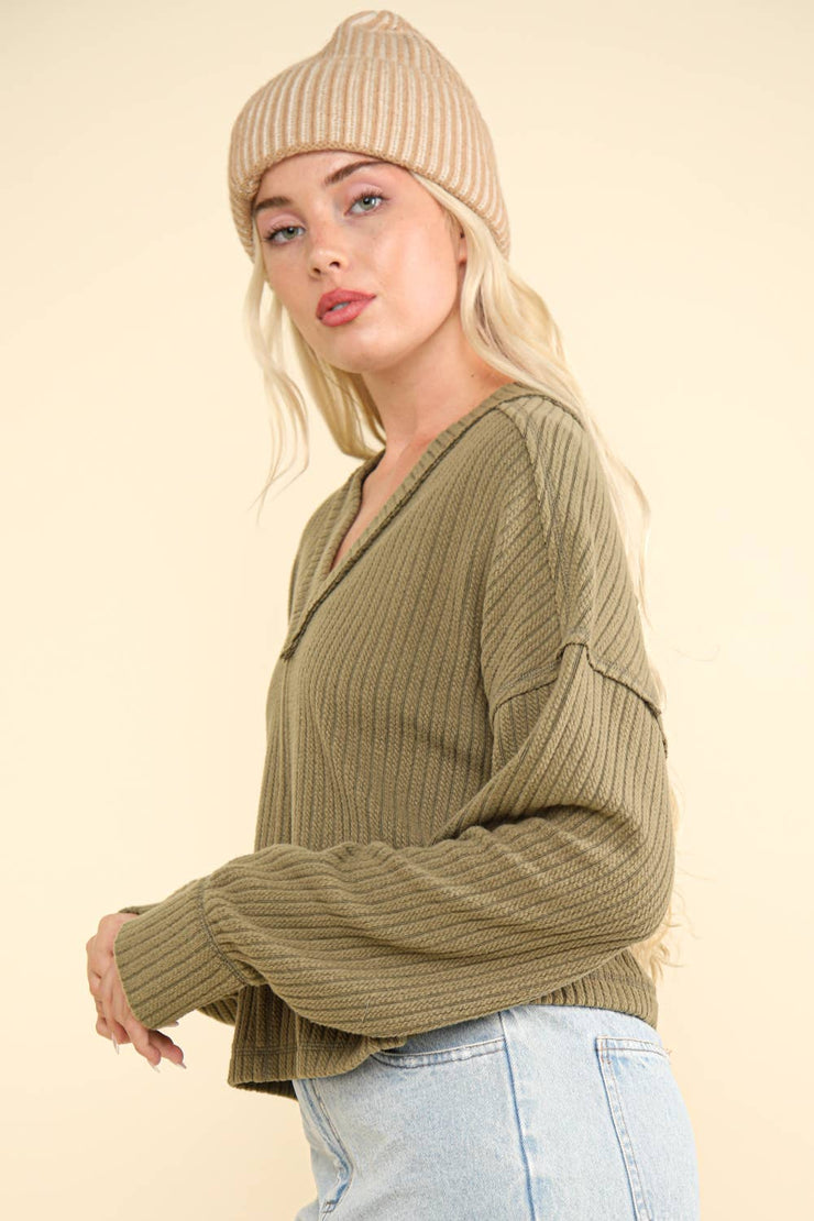 Fresh Start V-Neck Sweater