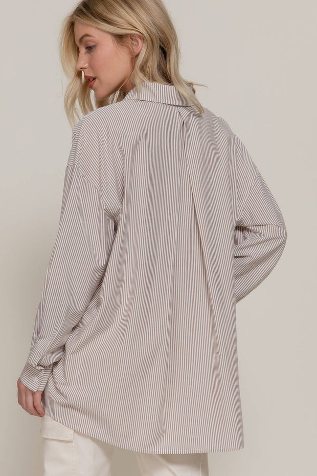 Boardwalk Stripe Oversized Shirt