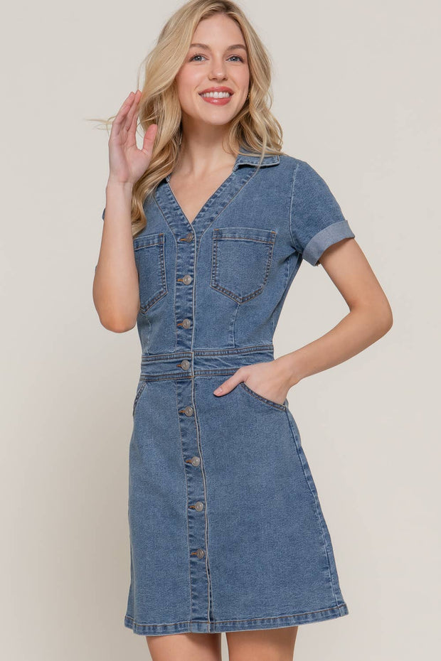 City Blues Denim Mini Dress