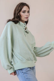 Brielle Waffle Knit Pullover