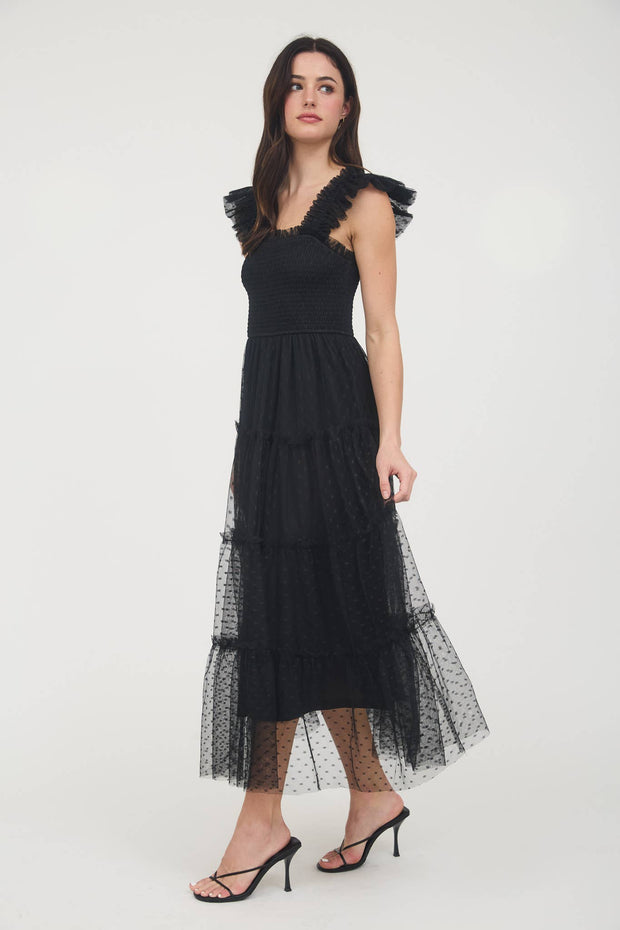 Lila Dot Midi Dress