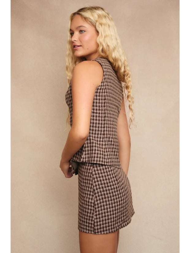 Blair Plaid Mini Skirt
