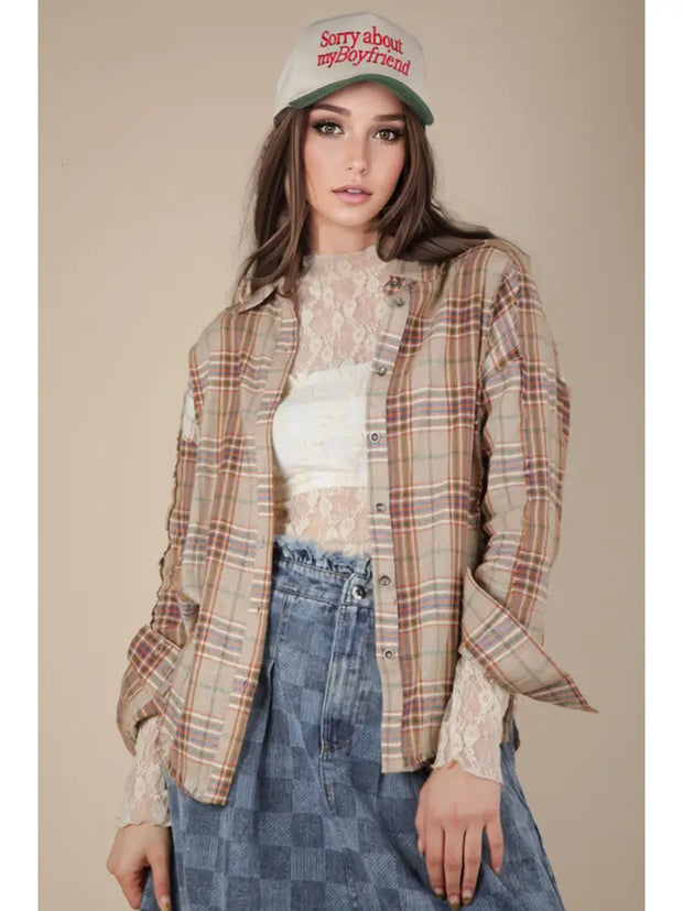 Sloane Flannel Top