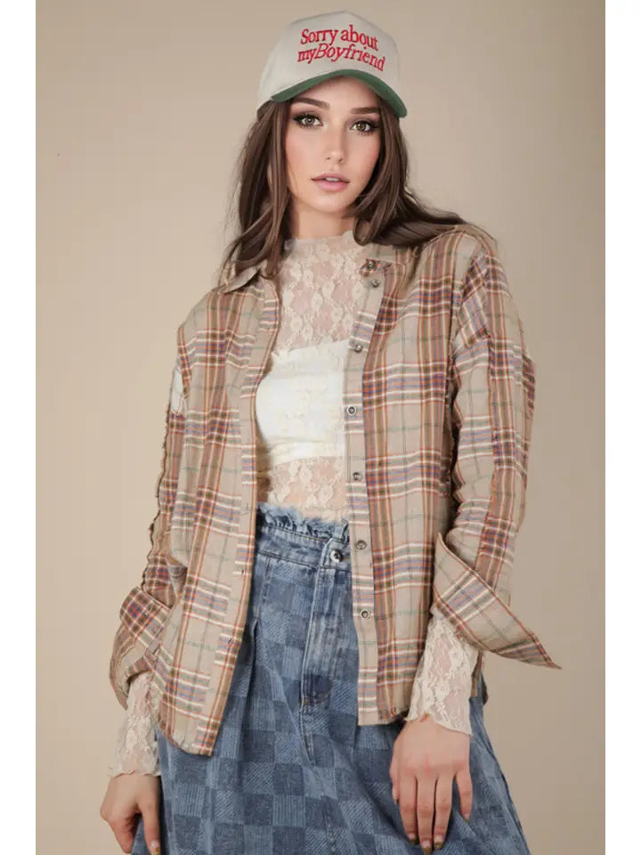 Sloane Flannel Top