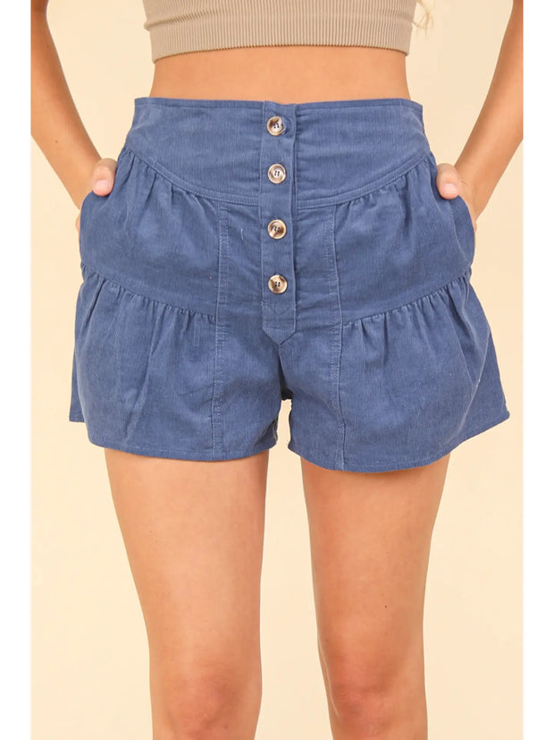 Lila Corduroy Shorts