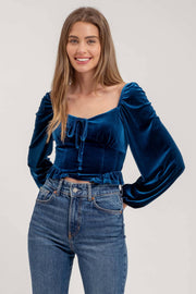 Alina Velvet Top