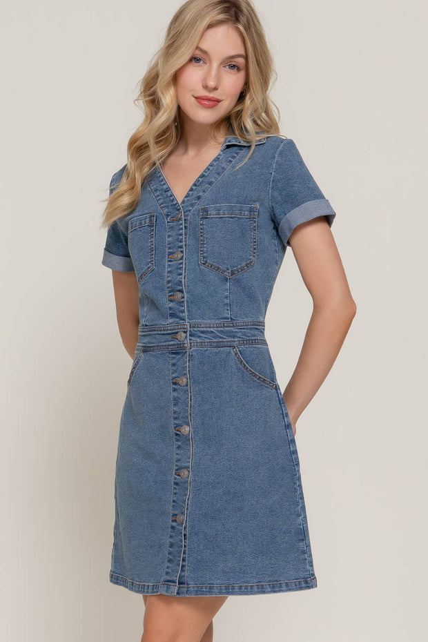 City Blues Denim Mini Dress