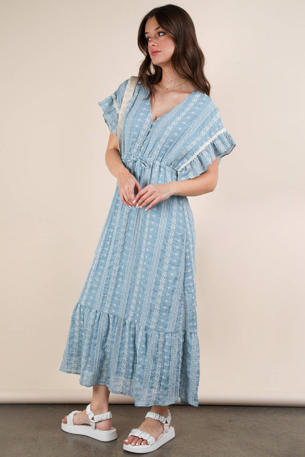 Saffron Boho Midi Dress