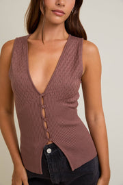 Pointelle Sweater Tank